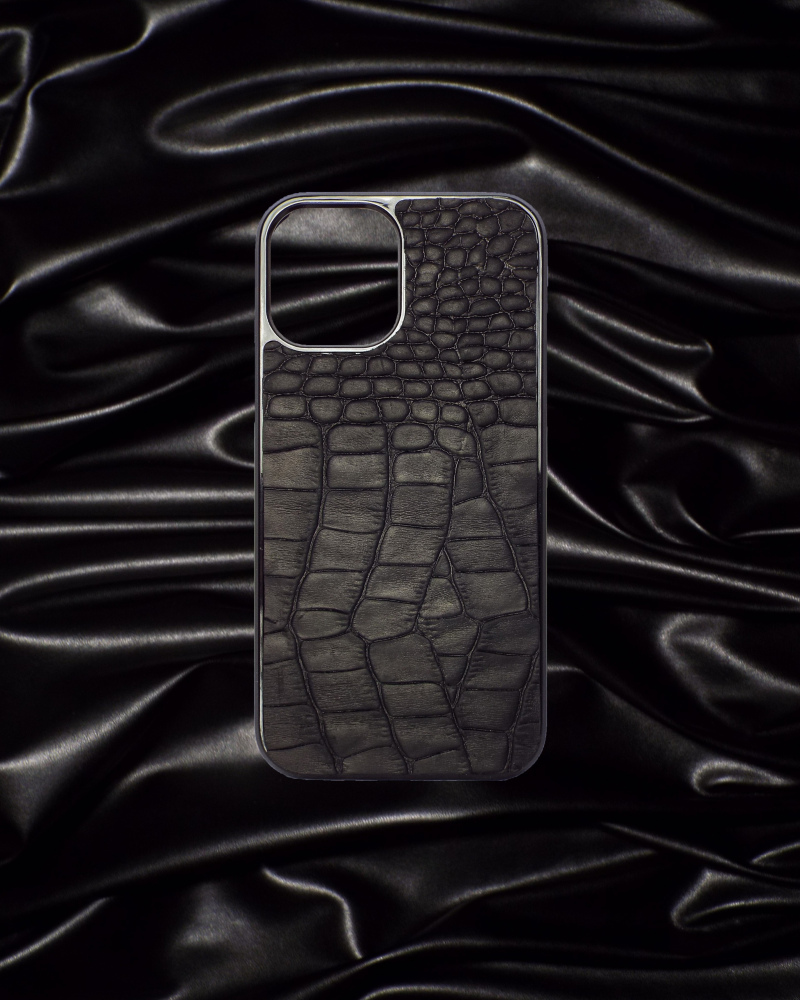 Matte leather croco cover 