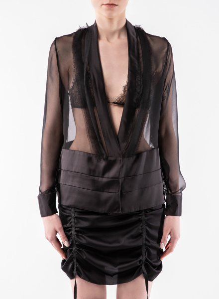 V neck chiffon shirt
