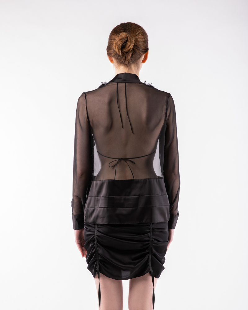V neck chiffon shirt