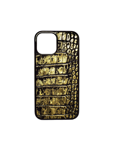 Gold foiled leather croco cover 