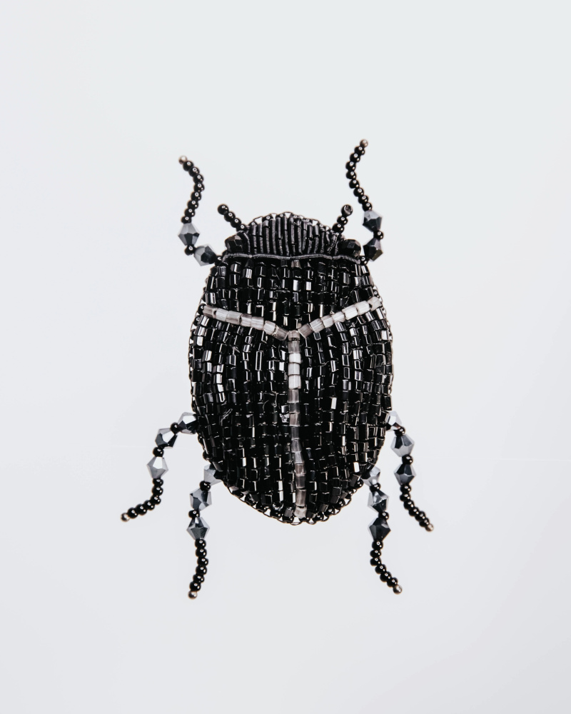 Brooch "SCARABEO" made with Swarovski crystals