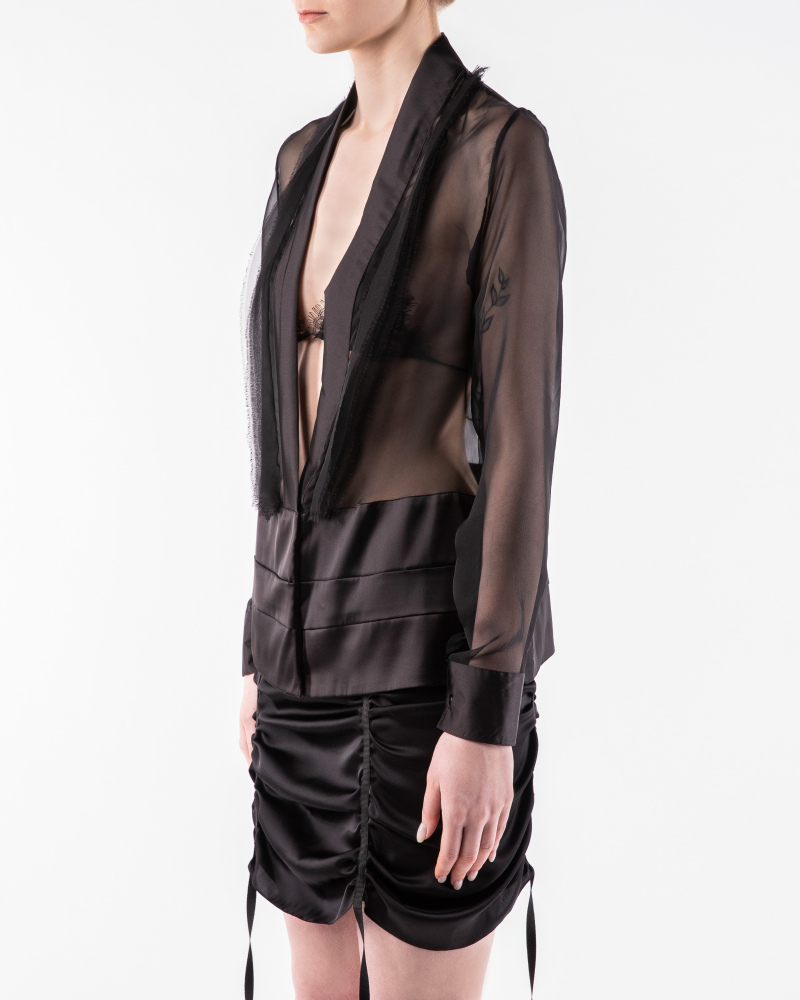 V neck chiffon shirt